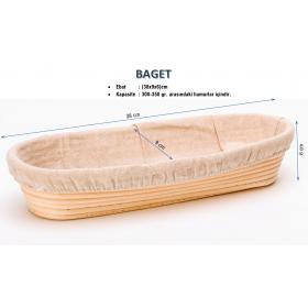 Mayalama Sepeti - Oval -Baget - Ebat:(38x9xh6)cm - BEZLİ